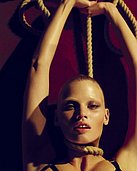 Lara Stone naked, bonded and tied in her photoshoot for Love magazine